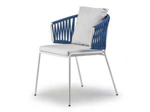 LISA FILÒ NEST - Metal and nautical rope chair with armrests _ SCAB DESIGN